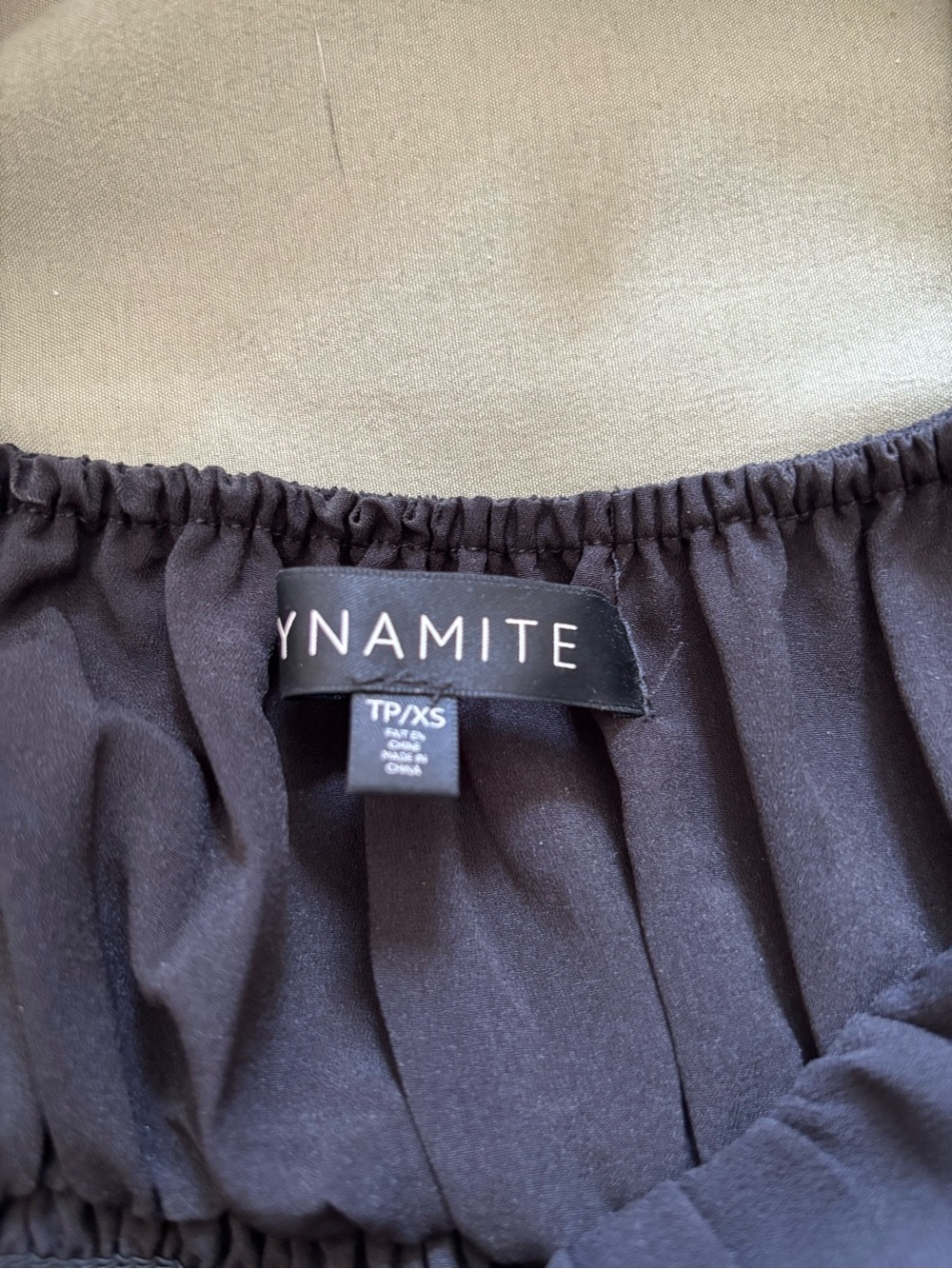 Dynamite Black Ruffle Mini Dress - Picture 2 of 2